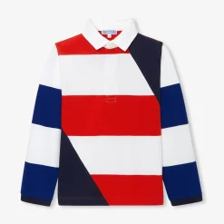 T-Shirt, Polo Et Sous-Pull-Jacadi Polo manches longues enfant garçon - lore BLANC/MULTICO