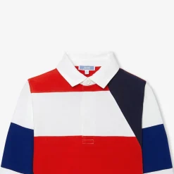 T-Shirt, Polo Et Sous-Pull-Jacadi Polo manches longues enfant garçon - lore BLANC/MULTICO
