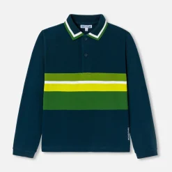 T-Shirt, Polo Et Sous-Pull-Jacadi Polo manches longues enfant garçon - ENCRE