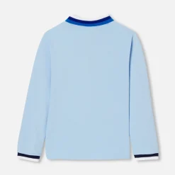 T-Shirt, Polo Et Sous-Pull-Jacadi Polo manches longues enfant garçon - bleu clair BLEU CLAIR JACADI