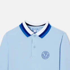 T-Shirt, Polo Et Sous-Pull-Jacadi Polo manches longues enfant garçon - bleu clair BLEU CLAIR JACADI