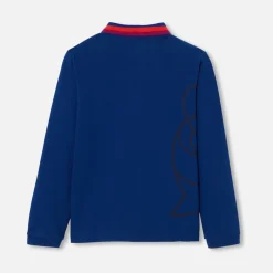 T-Shirt, Polo Et Sous-Pull-Jacadi Polo manches longues enfant garçon - BLEU FONCE