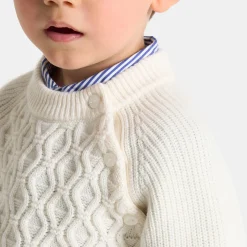 Pull, Sweat Et Cardigan-Jacadi Pull bébé garçon - blanc doux BLANC DOUX JACADI