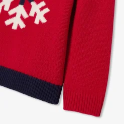 Pull, Sweat Et Cardigan-Jacadi Pull bébé garçon intarsia flocon - ROUGE BRIQUE