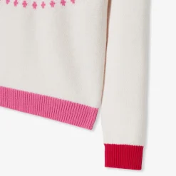 Pull, Sweat Et Cardigan-Jacadi Pull enfant fille en jacquard - lore BLANC DOUX/MULTICO