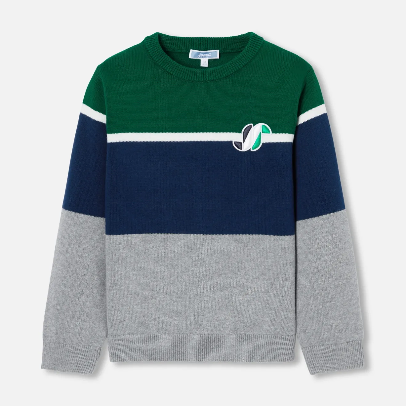 Pull, Sweat Et Cardigan-Jacadi Pull enfant garçon color block - lore GRIS/MULTICO