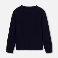 Pull, Sweat Et Cardigan-Jacadi Pull enfant garçon intarsia voiture - marine MARINE JACADI