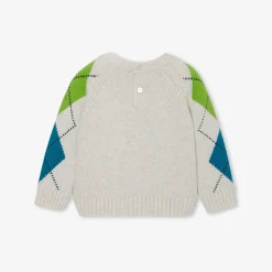 Pull, Sweat Et Cardigan-Jacadi Pull jacquard bébé garçon - BEIGE CHINE