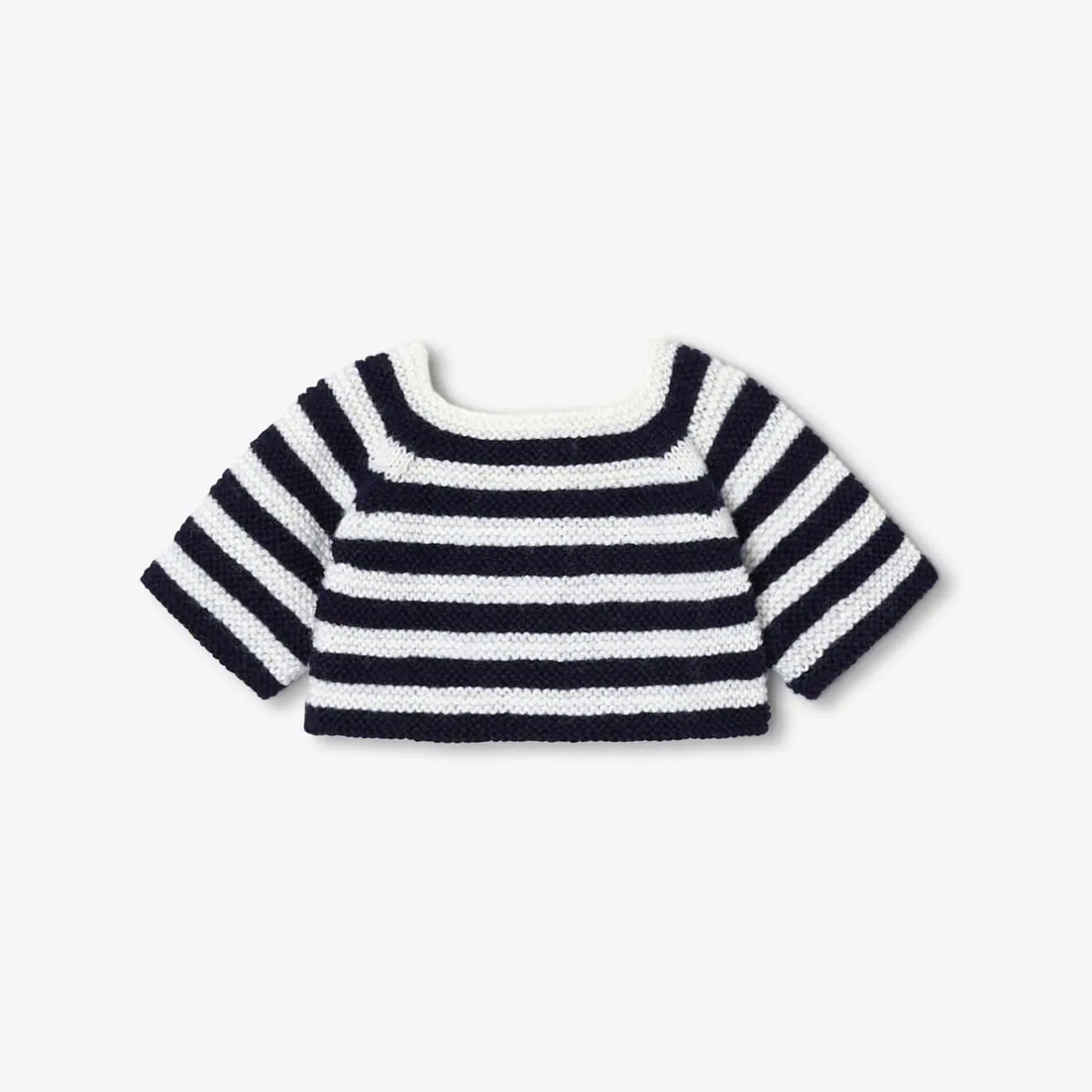 Doudou, Peluche|Eveil, Doudou Et Peluche-Jacadi Pull Love Maille pour notre ourson Martin Collection Solidaire - ECRU/MARINE