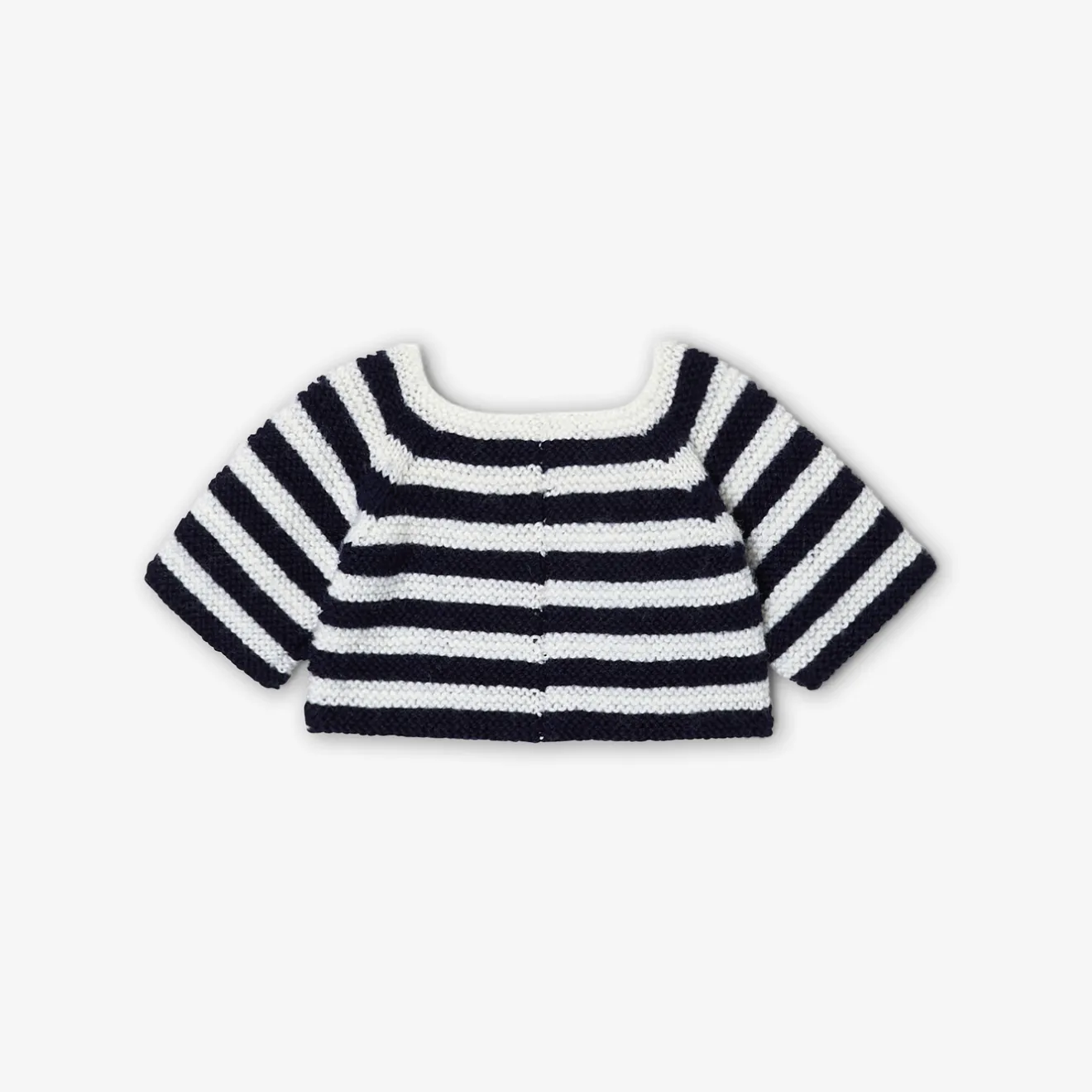 Doudou, Peluche|Eveil, Doudou Et Peluche-Jacadi Pull Love Maille pour notre ourson Martin Collection Solidaire - ECRU/MARINE