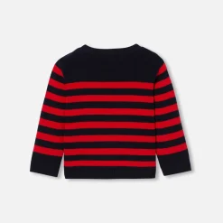 Pull, Sweat Et Cardigan|Pull, Sweat Et Cardigan-Jacadi Pull marin bébé - MARINE/ROUGE