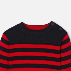 Pull, Sweat Et Cardigan|Pull, Sweat Et Cardigan-Jacadi Pull marin bébé - MARINE/ROUGE