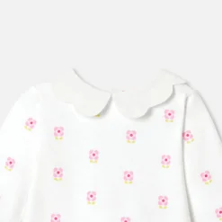 Pyjama|Pyjama-Jacadi Pyjama bébé fille en molleton - lore BLANC/MULTICO
