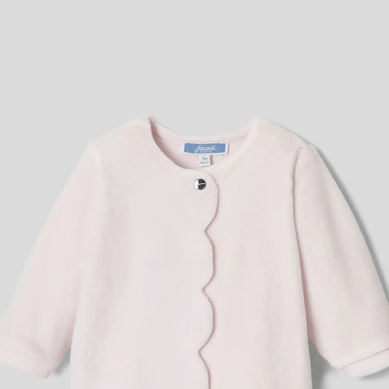 Pyjama|Pyjama-Jacadi Pyjama bébé fille en velours bouclette - rose pale ROSE PALE JACADI