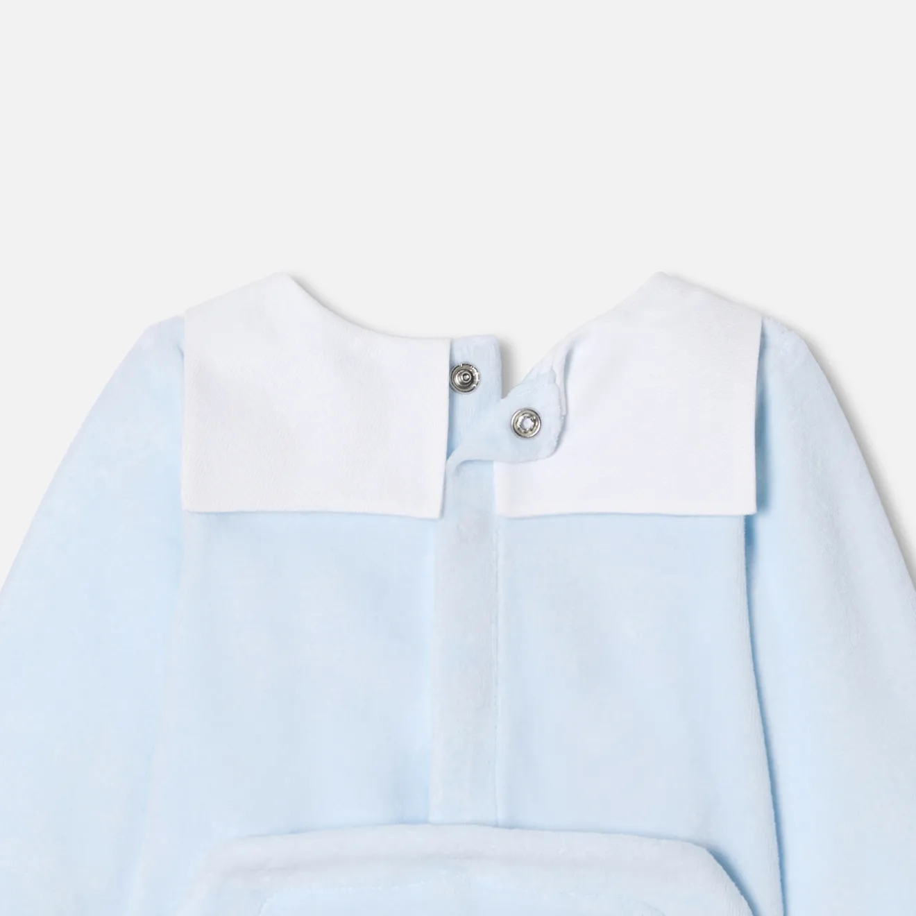 Pyjama|Pyjama-Jacadi Pyjama bébé garçon en velours - BLEU PALE
