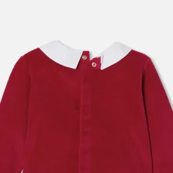 Pyjama|Pyjama-Jacadi Pyjama de Noël bébé en velours - rouge ROUGE JACADI