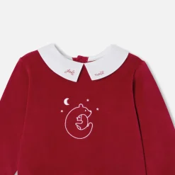 Pyjama|Pyjama-Jacadi Pyjama de Noël bébé en velours - rouge ROUGE JACADI