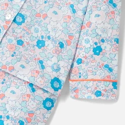 Pyjama|Pyjama-Jacadi Pyjama de Noël bébé fille en tissu Liberty - lore MULTICO