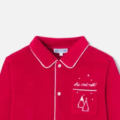 Pyjama Et Nuit-Jacadi Pyjama de Noël enfant garçon - ROUGE PAVOT