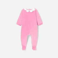 Pyjama|Pyjama-Jacadi Pyjama en velours bébé fille - ROSE THE