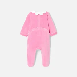 Pyjama|Pyjama-Jacadi Pyjama en velours bébé fille - ROSE THE