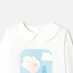 Pyjama Et Nuit-Jacadi Pyjama enfant fille en coton - BLANC/BLEU