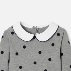 Robe Et Jupe-Jacadi Robe à pois enfant fille - gris anthracite GRIS ANTHRACITE JACADI