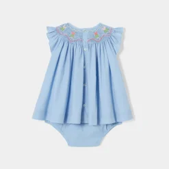 Robe-Jacadi Robe bébé fille en fil à fil - CHAMBRAY