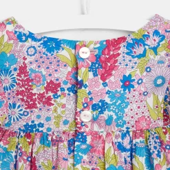 Robe-Jacadi Robe bébé fille en Liberty - lore MULTICO