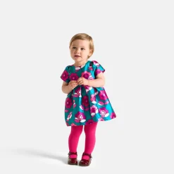 Robe-Jacadi Robe bébé fille en satin - lore BLEU/MULTICO
