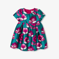 Robe-Jacadi Robe bébé fille en satin - lore BLEU/MULTICO