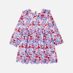 Robe-Jacadi Robe bébé fille en tissu Liberty - lore BLANC/MULTICO