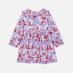 Robe-Jacadi Robe bébé fille en tissu Liberty - lore BLANC/MULTICO