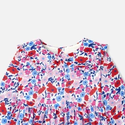 Robe-Jacadi Robe bébé fille en tissu Liberty - lore BLANC/MULTICO