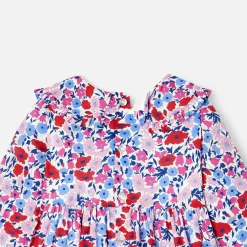 Robe-Jacadi Robe bébé fille en tissu Liberty - lore BLANC/MULTICO