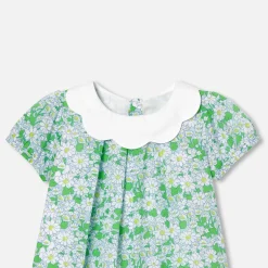 Robe-Jacadi Robe bébé fille en Tissu Liberty - lore BLANC/MULTICO