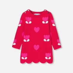 Robe-Jacadi Robe bébé fille en tricot - rouge ROUGE JACADI