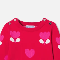 Robe-Jacadi Robe bébé fille en tricot - rouge ROUGE JACADI