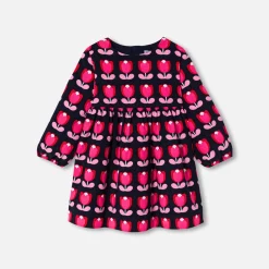 Robe-Jacadi Robe bébé fille en velours - lore MULTICO