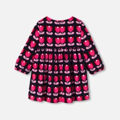 Robe-Jacadi Robe bébé fille en velours - lore MULTICO