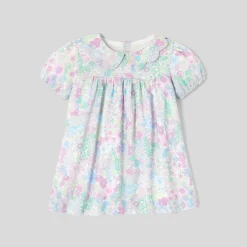 Robe-Jacadi Robe bébé fille manches courtes - lore BLANC/MULTICO