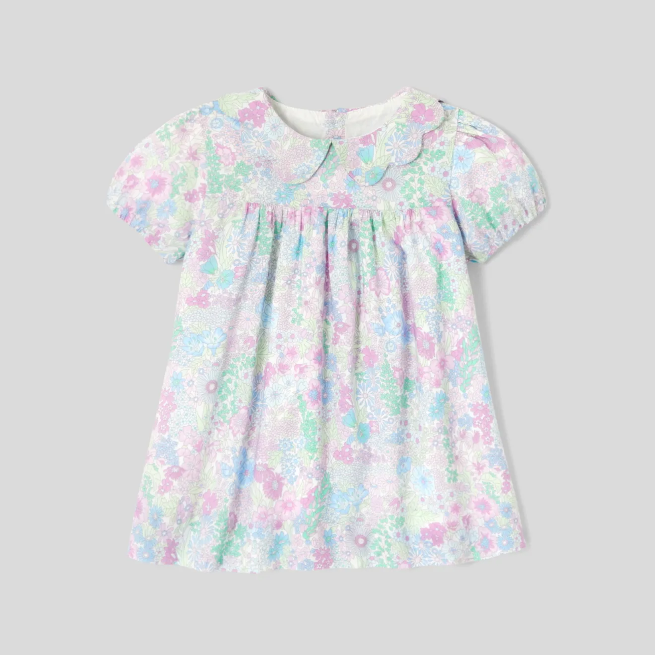 Robe-Jacadi Robe bébé fille manches courtes - lore BLANC/MULTICO