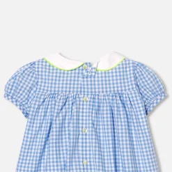 Robe-Jacadi Robe bébé fille manches courtes - BLEU/BLANC