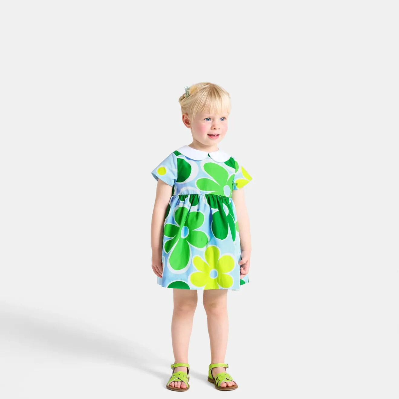 Robe-Jacadi Robe bébé fille manches courtes - lore BLANC/MULTICO