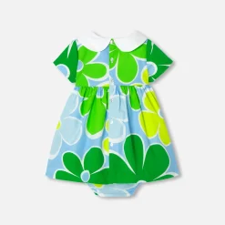 Robe-Jacadi Robe bébé fille manches courtes - lore BLANC/MULTICO
