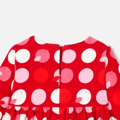 Robe-Jacadi Robe bébé fille manches longues - lore ROUGE/MULTICO