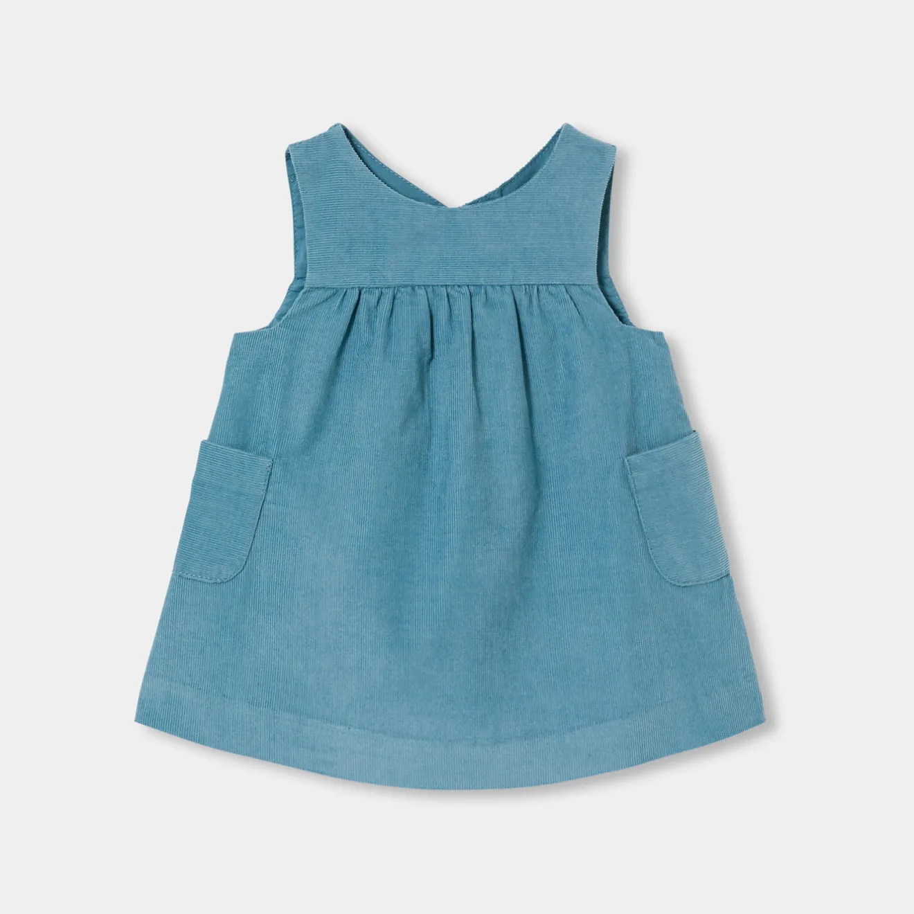 Robe-Jacadi Robe chasuble bébé fille en velours - BALTIQUE