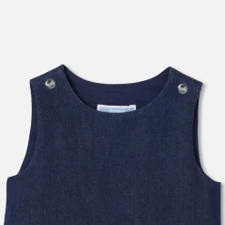 Robe-Jacadi Robe chasuble bébé fille en denim - DENIM FONCE