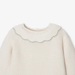 Robe-Jacadi Robe en tricot bébé fille - blanc doux BLANC DOUX JACADI