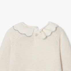 Robe-Jacadi Robe en tricot bébé fille - blanc doux BLANC DOUX JACADI